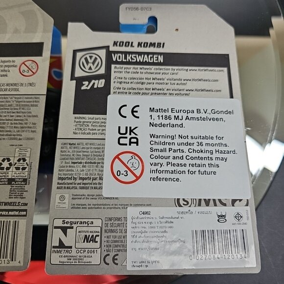 Volkswagen Kool Kombi Pair Hot Wheels New Sealed #136 #49 - Picture 5 of 7